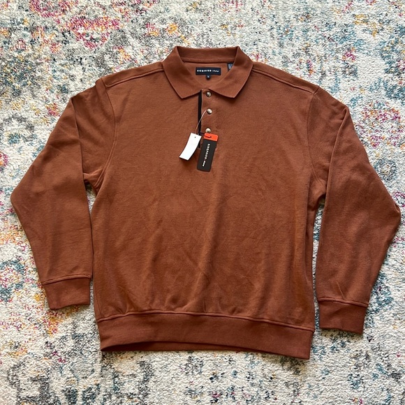 Siegfried Other - NWT Mens Large Siegfried Saddle Burnt Orange Pullover Jacket Sweatshirt
